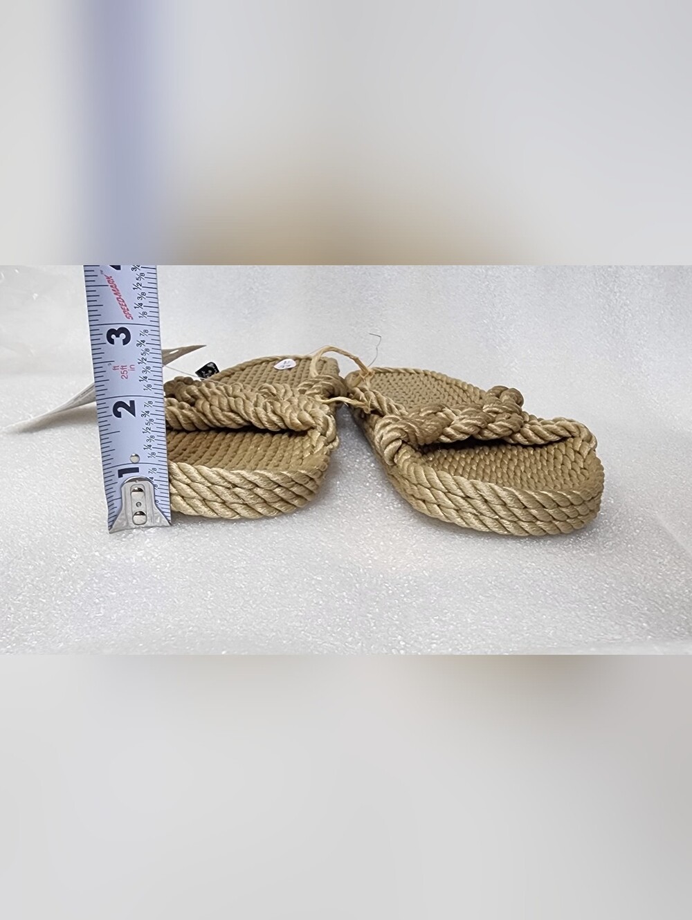 Nomadic State of Mind Sailor Knot Rope Sandals Camel Vegan Handmade Nicaragua 7. - Picture 8 of 17